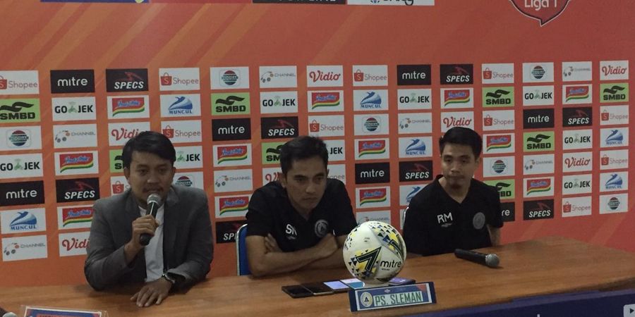 Ditahan Imbang Bhayangkara FC, Pelatih PSS Sleman Akui Kalah Kualitas