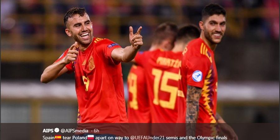 Hasil Euro U-21 2019, Spanyol Pastikan Tiket ke Olimpiade 2020