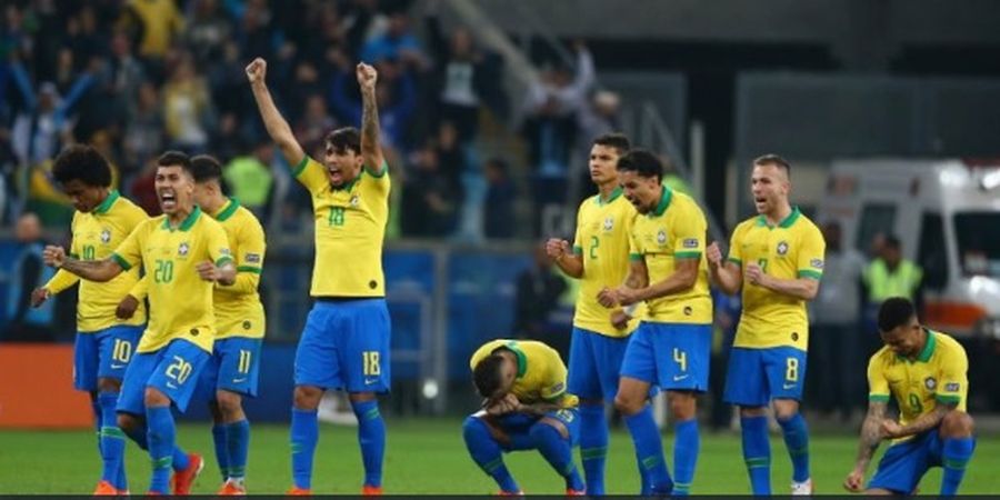 Hasil Copa America - Lawan 10 Pemain, Brasil Lolos Berkat Adu Penalti