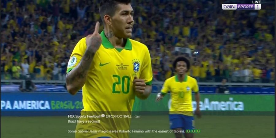 Hasil Copa America - Messi Sial Terus, Brasil Lolos ke Final Tanpa Kebobolan