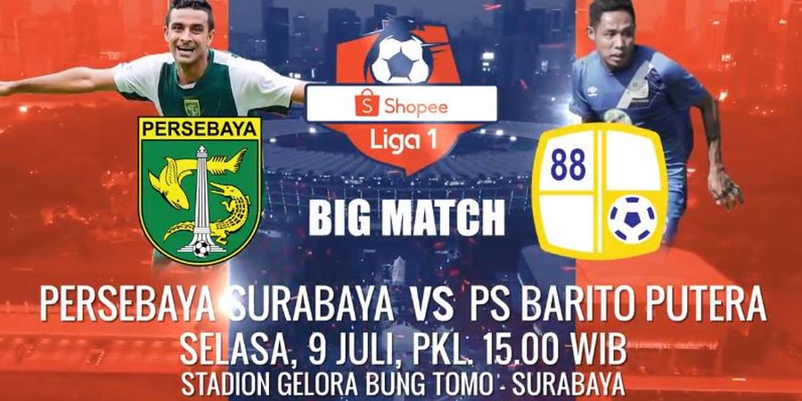 Link Streaming Persebaya Surabaya Vs Barito Putera