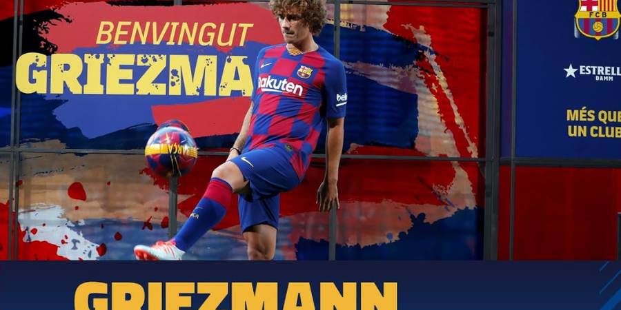 Tiba di Barcelona, Antoine Griezmann Bahagia Main Bareng Lionel Messi