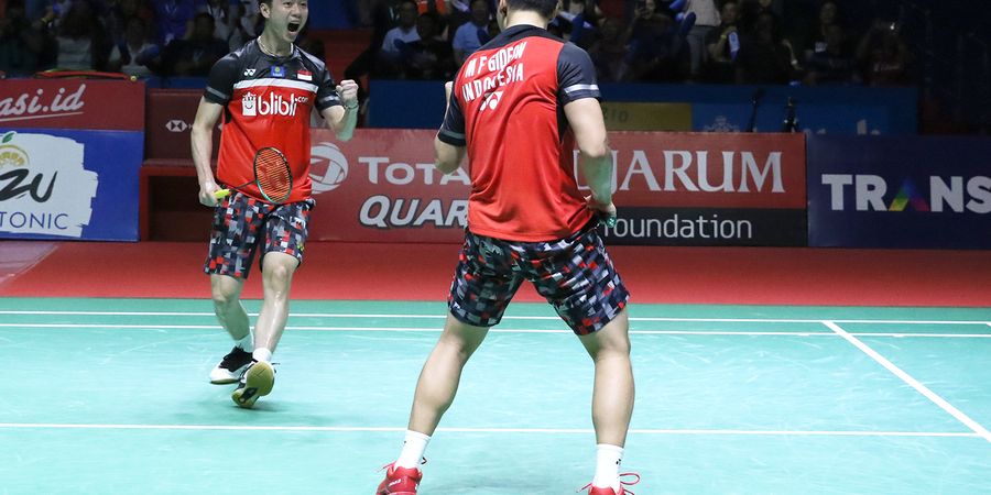 Indonesia Open 2019 - Marcus/Kevin Pertahankan Gelar Juara di Istora