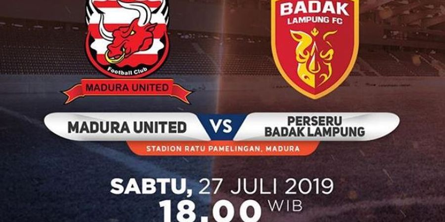 Pekan ke-11 Liga 1, Madura United Berpesta Gol ke Gawang Perseru Badak Lampung