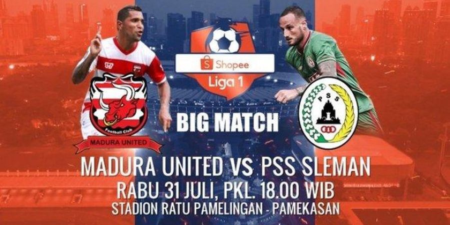 Link Live Streaming Liga 1 2019, Madura United vs PSS Sleman