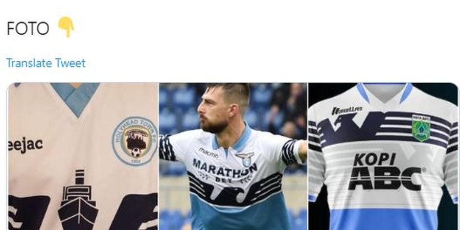 Jurnalis Italia Soroti Jersey Tim Liga 3 yang Mirip Seragam Lazio