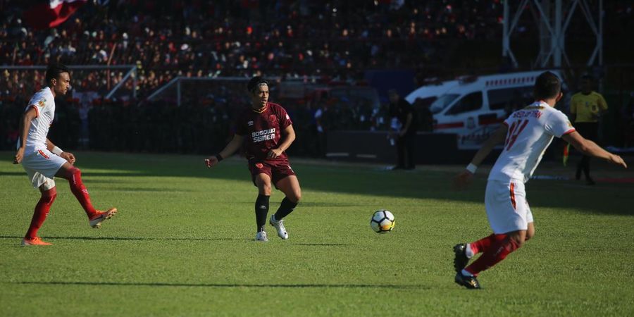 PSM Ungguli Persija di Babak Pertama Final Piala Indonesia 2018 di Makassar