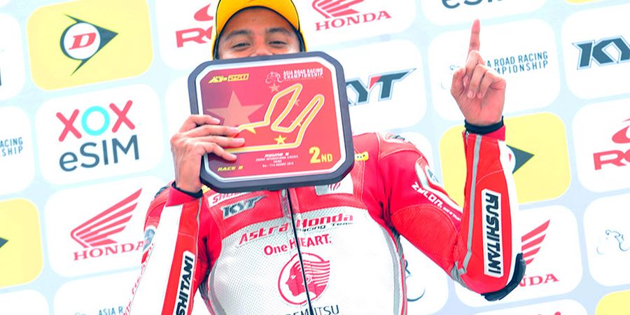 ARRC 2019 - Finis Ke-2, Pembalap Indonesia Ini Hanya Tertinggal 5 Poin dari Pemimpin Klasemen 