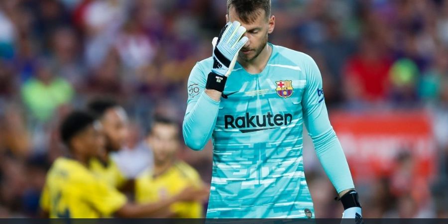 Cedera, Kiper Anyar Barcelona Terpaksa Menepi Selama Dua Bulan