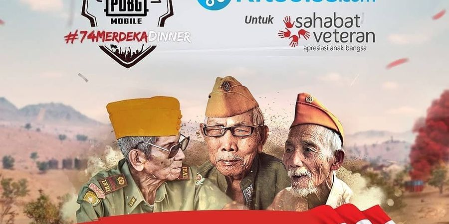 Rayakan HUT Ke-74 RI, PUBG Mobile Berbagi Kebahagiaan dengan Para Veteran