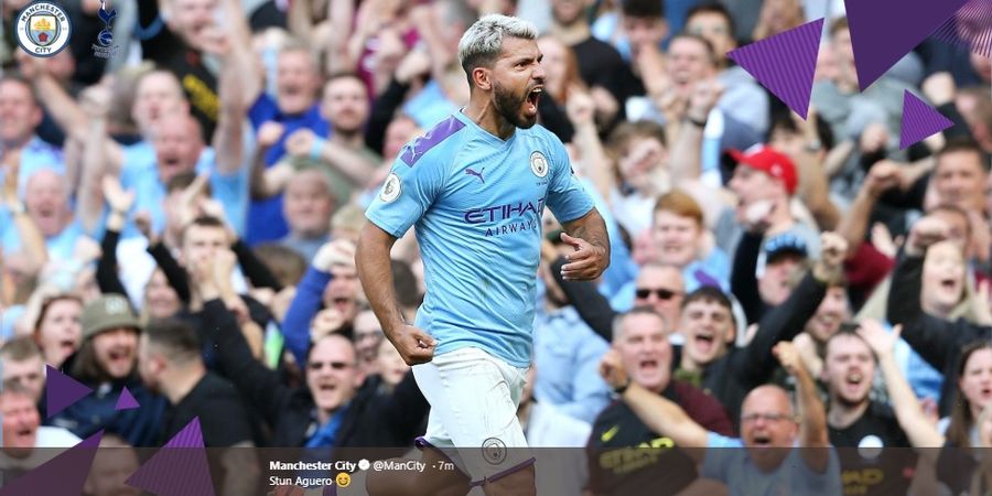 Hujan Gol Pada Babak Pertama, Man City Ungguli Tottenham Sementara