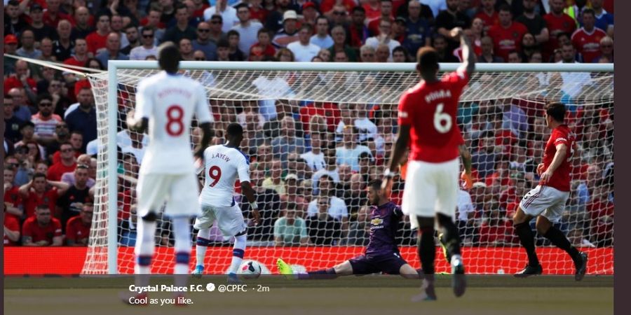 Hasil Babak I - Rashford Terpeleset, Manchester United Dijebol Crystal Palace