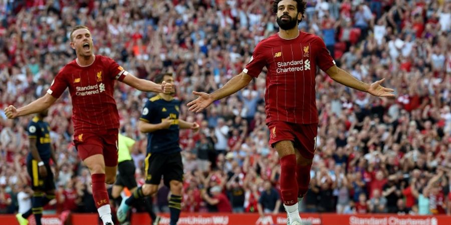 Hasil Liga Inggris - Salah Borong Dua Gol, Liverpool Sukses Pecundangi Arsenal