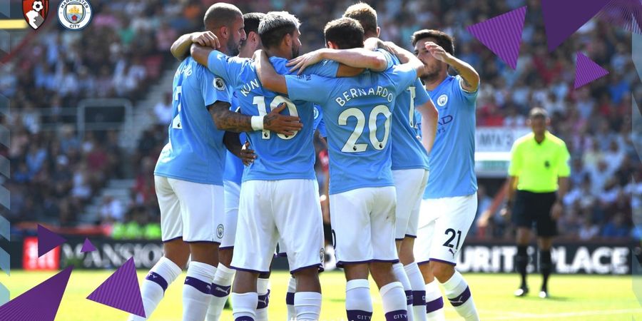 Gol Aguero dan Sterling Bawa Man City Atasi Perlawanan Bournemouth