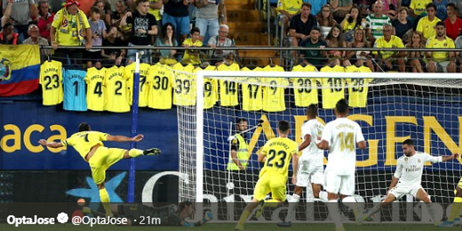 Hasil Babak I Villarreal Vs Real Madrid- Saling Serang, Kedudukan Imbang 1-1