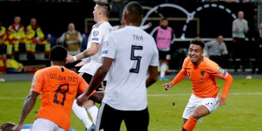 Hasil Kualifikasi Euro 2020 - Debut, Bocah Ajaib Belanda Tenggelamkan Jerman