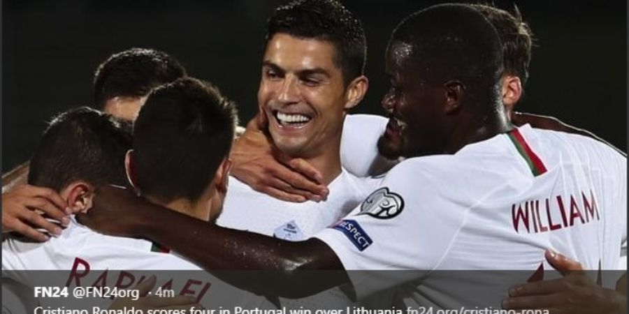 3 Catatan 'Sinting' Ronaldo di Laga Lithuania vs Portugal