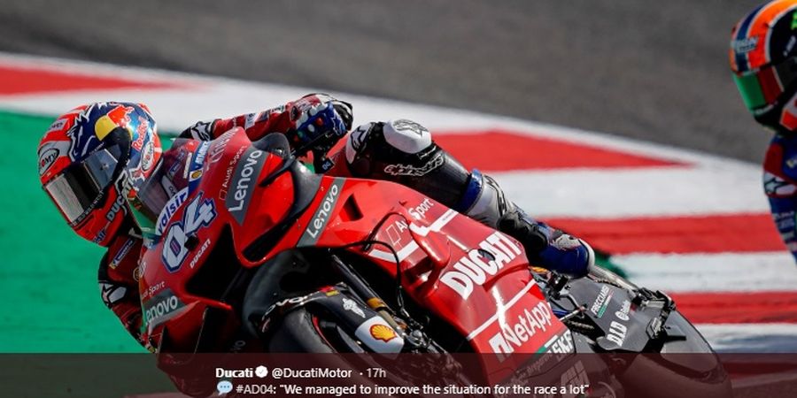 MotoGP Aragon 2019 - Andrea Dovizioso Sudah Tahu Bakal Raih Podium