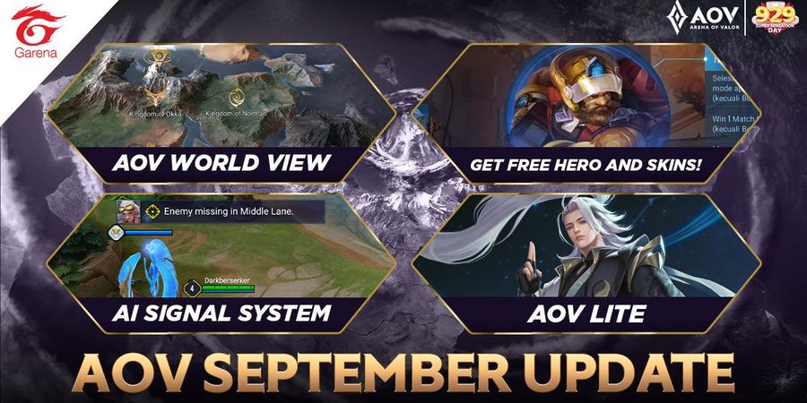 AOV Lite Hadir di Update AOV Bulan September