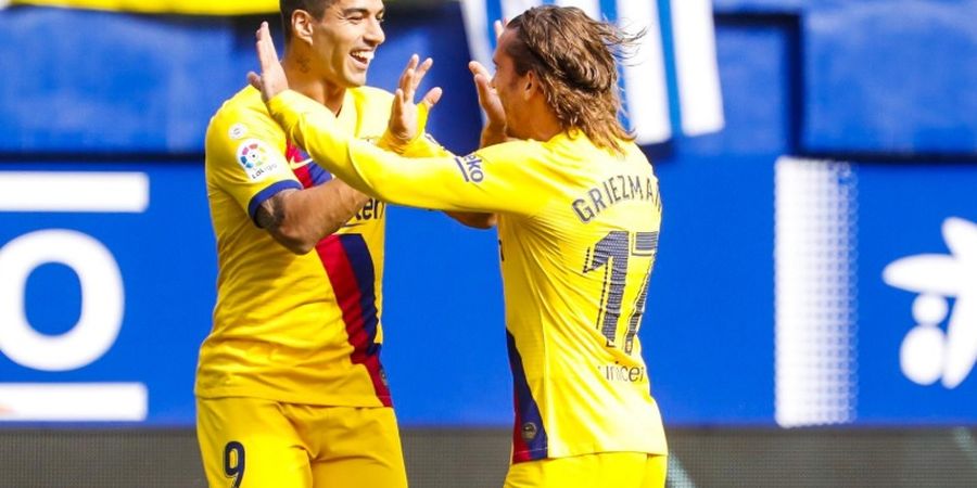 Antoine Griezmann Bawa Barcelona Unggul 1-0 Atas Eibar pada Babak I