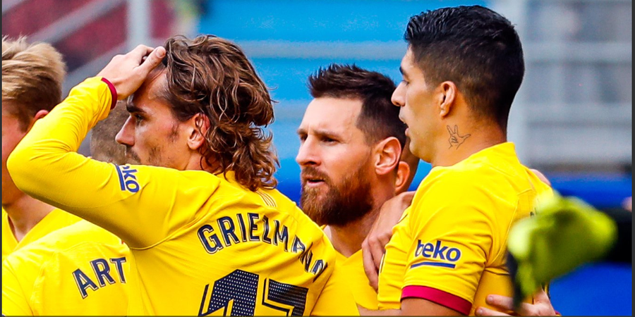 Starting XI Levante Vs Barcelona - Griezmann Starter, Trio MSG Siap Beraksi