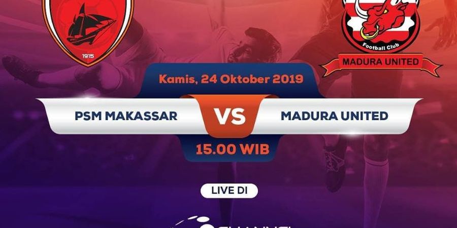 Link Live Streaming PSM Makassar Vs Madura United