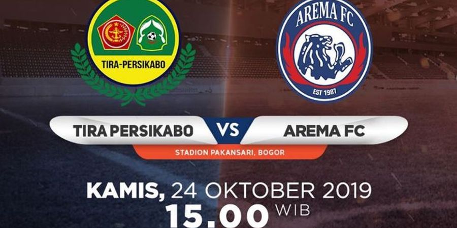 Link Live Streaming Tira Persikabo Vs Arema FC, Laga Pekan Ke-24 Liga 1 2019