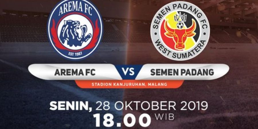 Link Live Streaming Arema FC Vs Semen Padang, Tim Tamu Waspadai Lini Depan Singo Edan