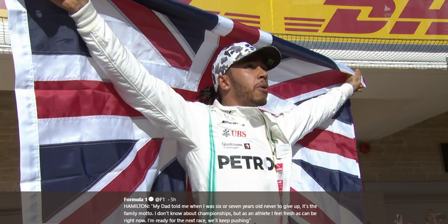 Hasil F1 Abu Dhabi 2019 - Hamilton Finis Terdepan, Bottas Tampil Heroik