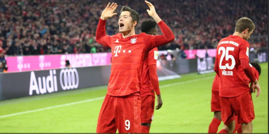 VIDEO - Monster Lewandowski Cetak Gol 11 Partai Beruntun di Bundesliga