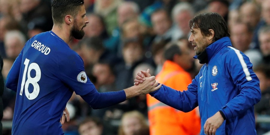 Antonio Conte Rencanakan Reuni dengan Olivier Giroud di Inter Milan