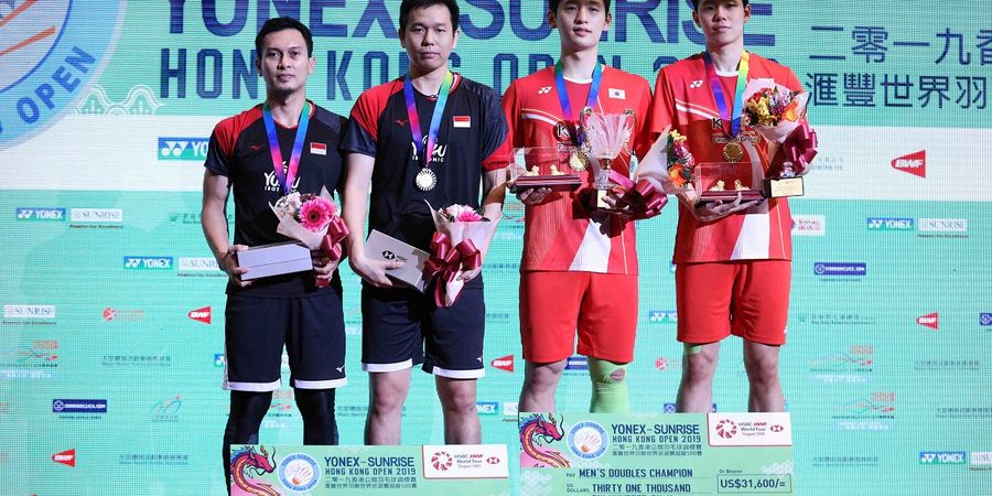 Hong Kong Open 2019 - Kembali Jadi Runner-up, Berapa Rasio Kemenangan Laga Final Ahsan/Hendra?