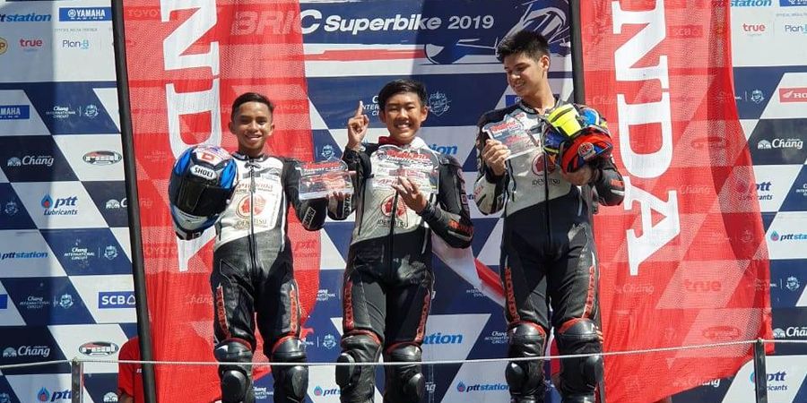 Pembalap Indonesia Dominasi Dua Balapan Thailand Talent Cup Seri 6