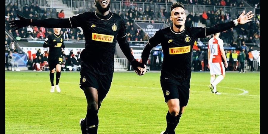 VIDEO - Umpan Melengkung Lukaku untuk Lautaro Jadi Skill Terbaik di Liga Champions