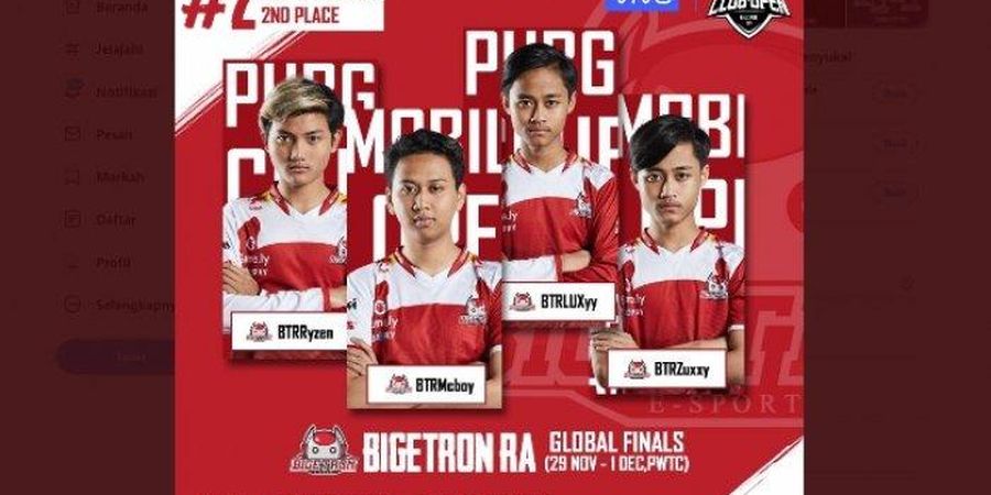 Bigetron Makin Berpeluang Besar Jadi Juara Dunia PUBG Mobile