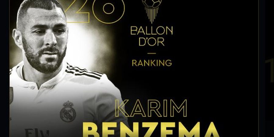 Ballon d Or 2019 - Karim Benzema Duduki Peringkat Ke-26