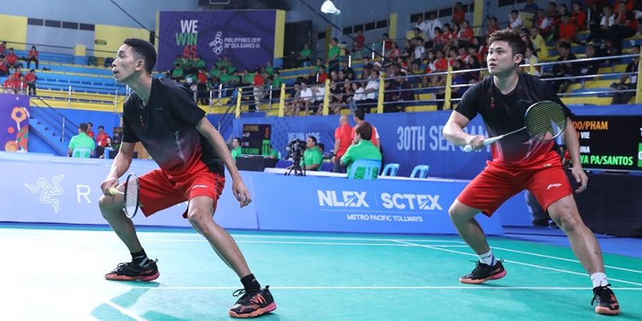 Hasil Bulu Tangkis SEA Games 2019 - Menang, Wahyu/Ade Balaskan Dendam Indonesia