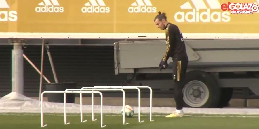 VIDEO - Bale Malah Lakukan Gerakan Pukul Golf di Sesi Latihan Real Madrid