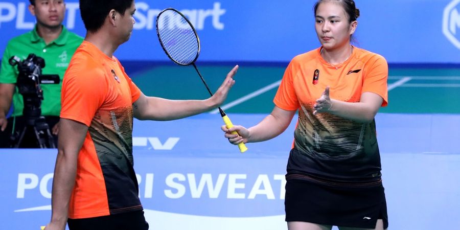 Hasil SEA Games 2019 - Lewat Laga Sengit, Praveen/Melati Raih Emas