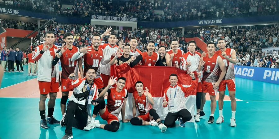 SEA Games 2019 - Tim Voli Putra Indonesia Rebut Emas dengan Rekor Sempurna