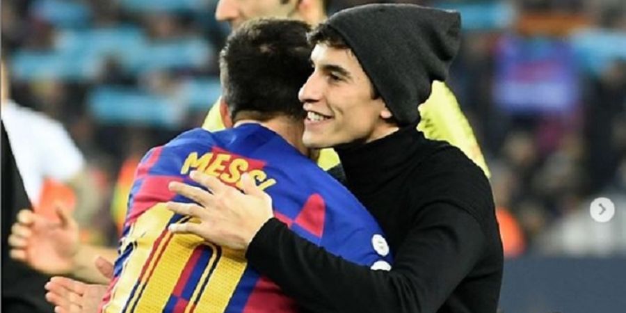 Alasan Marc Marquez Kenakan Topi Kupluk di Depan Lionel Messi