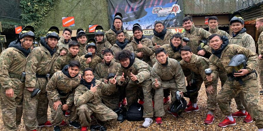 Garuda Select Lupakan Sepak Bola Sejenak dengan Bermain Paintball