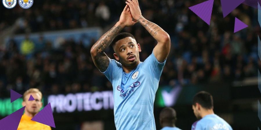 Hasil Liga Inggris - Sebelum Natal, Gabriel Jesus Cetak Gol dan Bawa Manchester City Libas Leicester