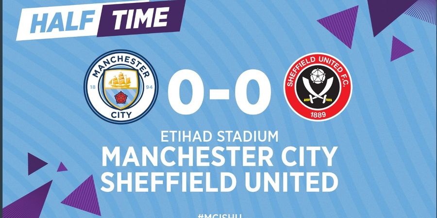 Babak I - Diselamatkan VAR, Manchester City Ditahan Sheffield United 0-0