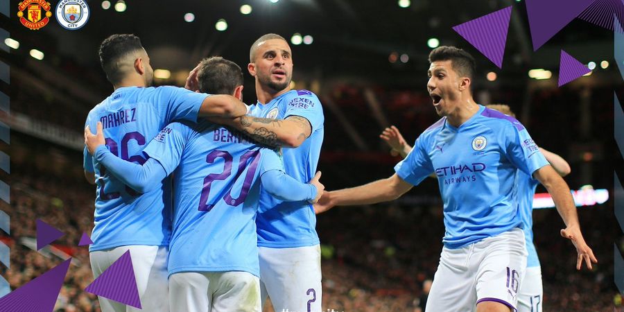 Hasil Piala Liga Inggris - Man City Hancurkan Man United di Old Trafford