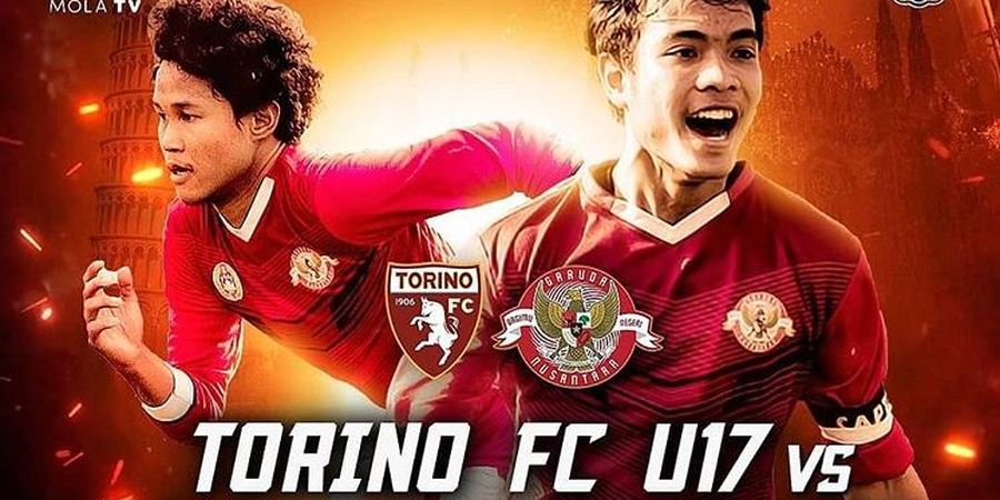 Link Live Streaming Garuda Select  Vs Torino U-17, Laga Perdana di Italia