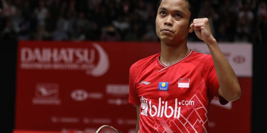 Kejuaraan Beregu Asia 2020 - Lawan Retired, Anthony Ginting Perbaiki Head to Head