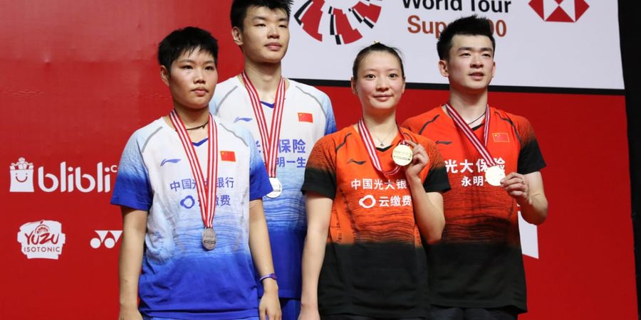 Hasil Bulu Tangkis Olimpiade Tokyo 2020 -  Menangi Derbi China, Wang/Huang Raih Emas