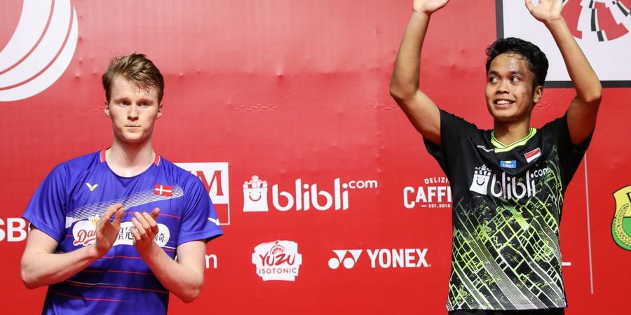 Anthony Ginting dan Jonatan Christie Harus Waspada,  Anders Antonsen Tebar Ancaman