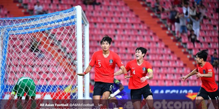 Hasil Final Piala Asia U-23, Korsel Juara Berkat Tandukan Emas Pemain Raksasa